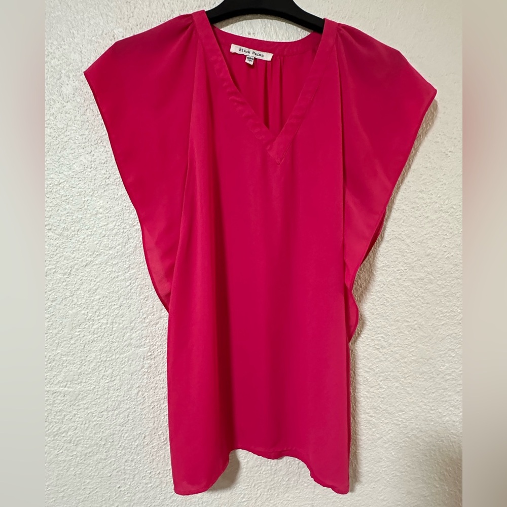 Black Rainn Vibrant Pink Blouse